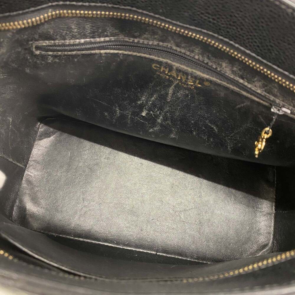CHANEL Black Caviar Leather Reissue Tote Bag - Picture 4 of 10